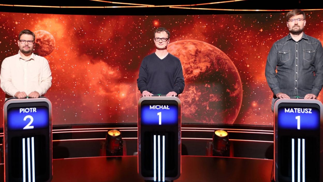 Finaliści 14. odcinka 151. edycji: Piotr, Michał i Mateusz.