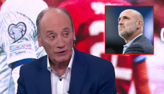 Dariusz Szpakowski (fot. TVP) i Michał Probierz (fot. PAP)
