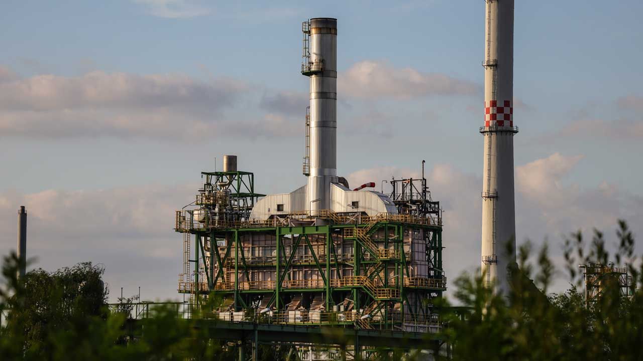 Rafineria w Schwedt w północno-wschodniej części Niemiec, przy granicy z Polską (fot. Omer Messinger/Getty Images)