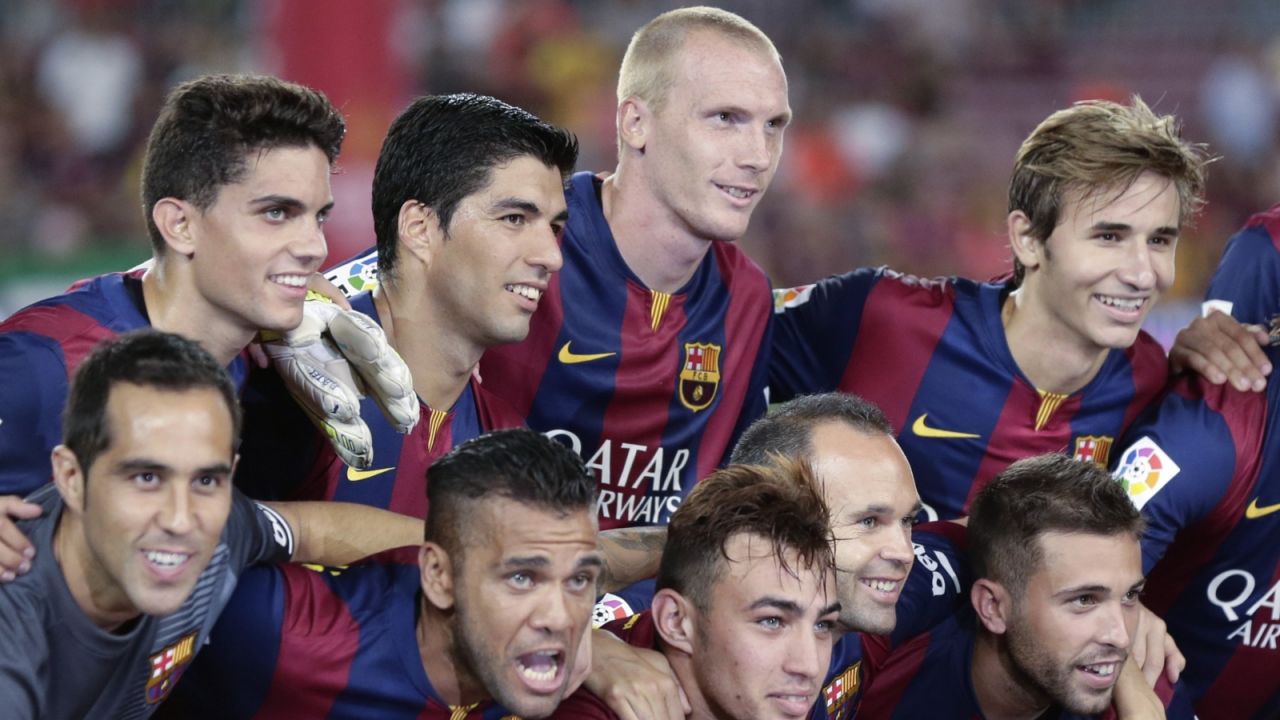 Sergi Samper za czasów gry w Barcelonie (fot. Getty).