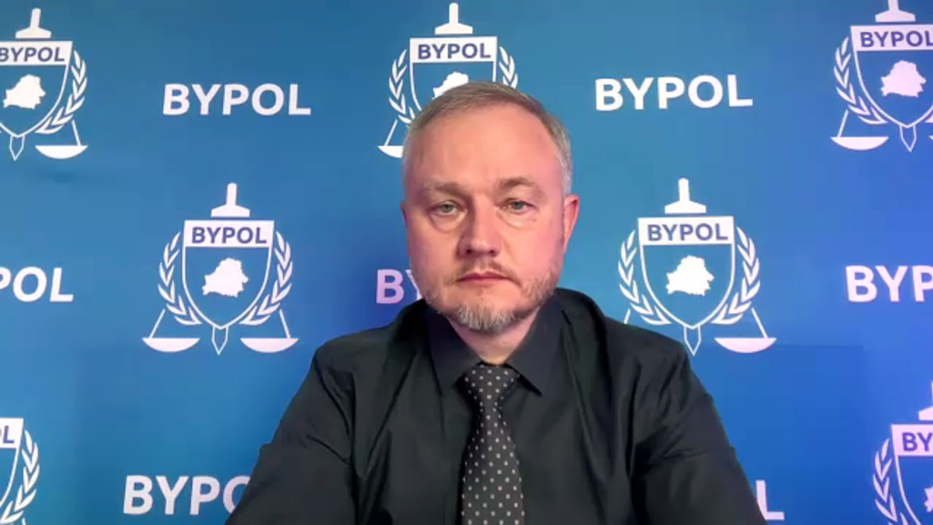 Кіраўнік «BYPOL» Аляксандр Азараў. 1 траўня 2025 года. Скрыншот: Белсат