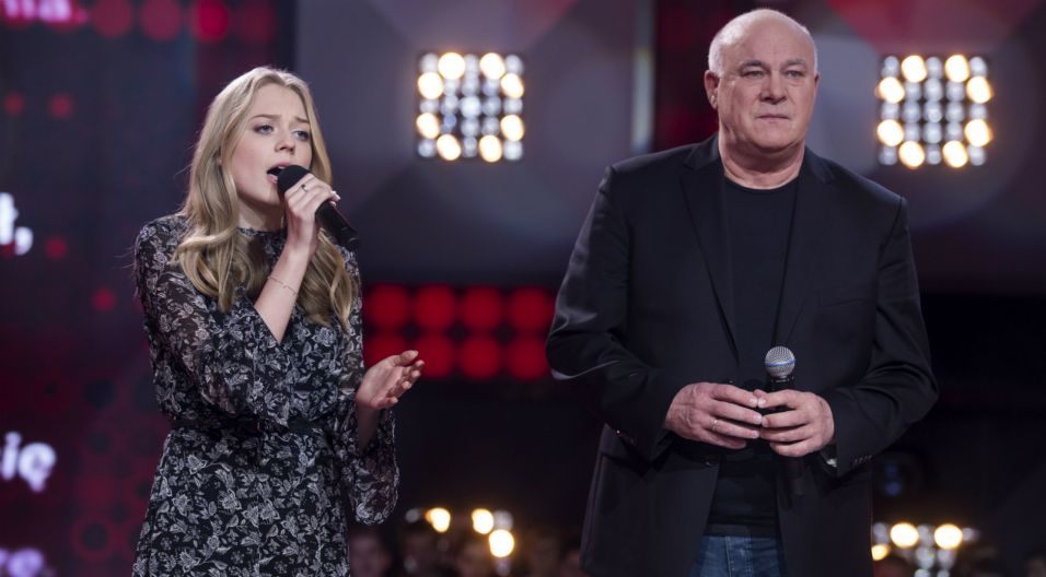Jednak to jego koleżanka okazała się najlepsza. Natalia w finale mogła zaśpiewać z samym Ryszardem Rynkowskim (fot. TVP)
