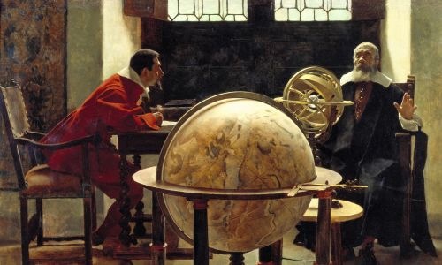 Galileo i Vincenzo Viviani. Z kolekcji Museo Galileo, Florencja. Fot. Fine Art Images / Heritage Images / Getty Images
