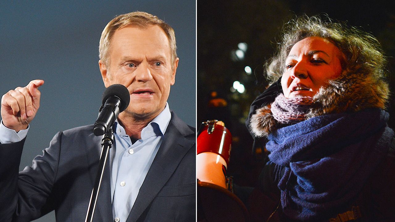 Donald Tusk i Marta Lempart (fot. Forum/ Adam Chelstowski, Aleksiej Witwicki) Donald Tusk i Marta Lempart (fot. Forum/ Adam Chelstowski, Aleksiej Witwicki)