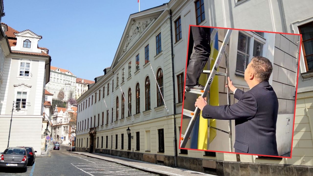 Opponents hit back as speaker removes Ukrainian flag from Czech parliament