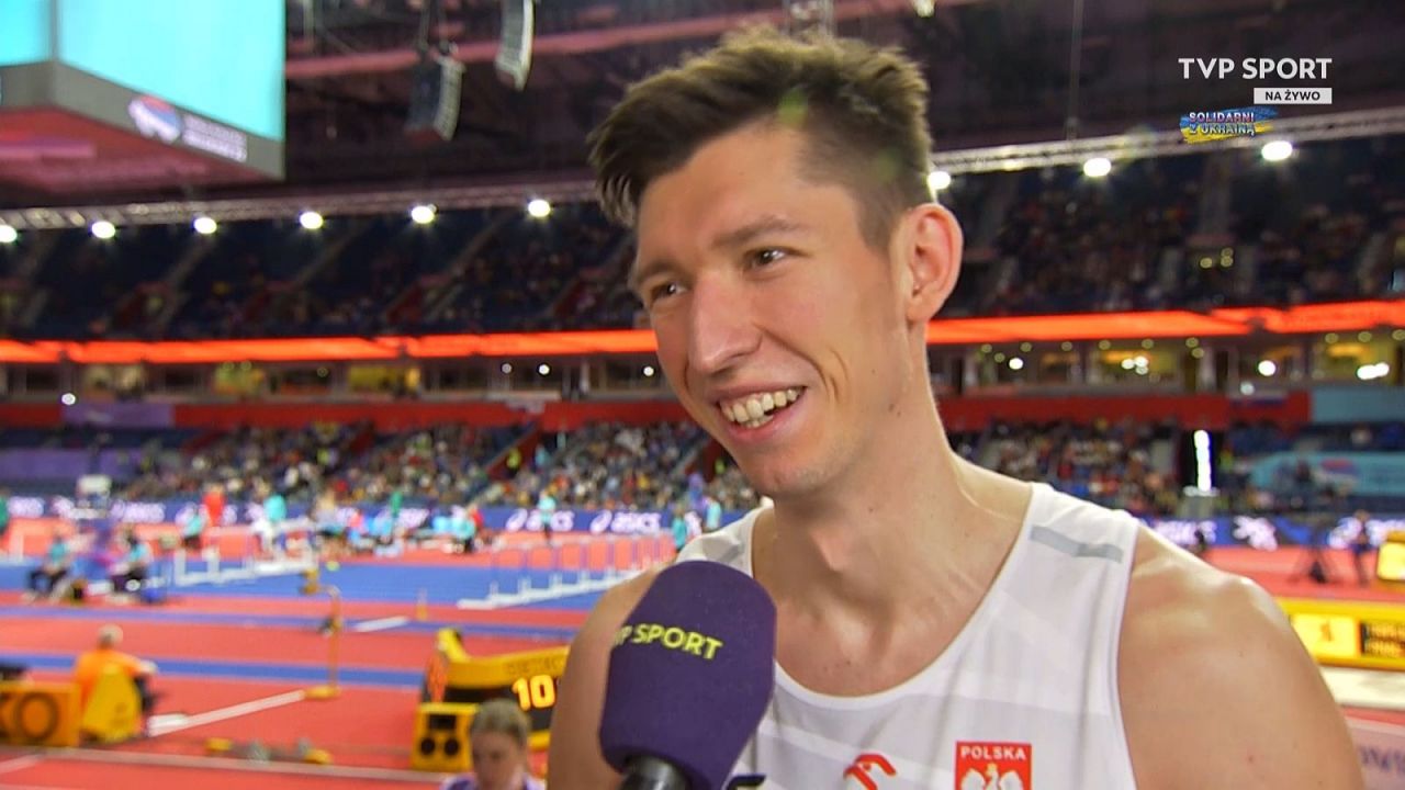 Lekkoatletyka, halowe MŚ 2022 w Belgradzie. Damian Czykier jestem