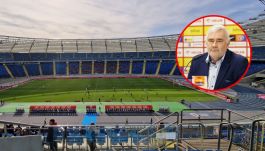 Wiceprezes PZPN oraz prezes ŚlZPN Henryk Kula oraz Śląski Związek Piłki Nożnej odpowiedzieli na nasze pytania dotyczące organizacji meczu kadry U21 na Stadionie Śląskim w Chorzowie (fot. Przemysław Chlebicki/PAP)