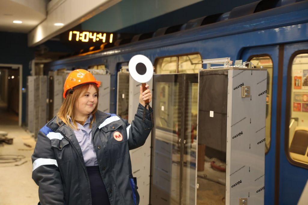 Выпрабаванні на зялёнай галінцы менскага метро. Фота: Минский метрополитен / Telegram