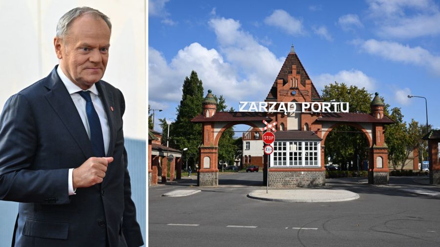 Incydent w pobliżu portu w Szczecinie. Tusk mówi o rosyjskich jednostkach, Straż Graniczna uspokaja (fot. PAP/Radek Pietruszka / PAP/Marcin Bielecki)
