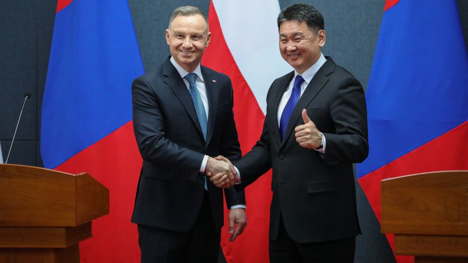 Prezydenci Polski i Mongolii spotykają się w nadziei na ożywienie wzajemnych więzi