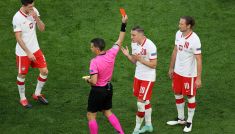 Grzegorz Krychowiak Polska Słowacja czerwona kartka