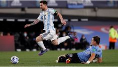 Lionel Messi błyszczał na stadionie w Buenos Aires (fot. PAP)