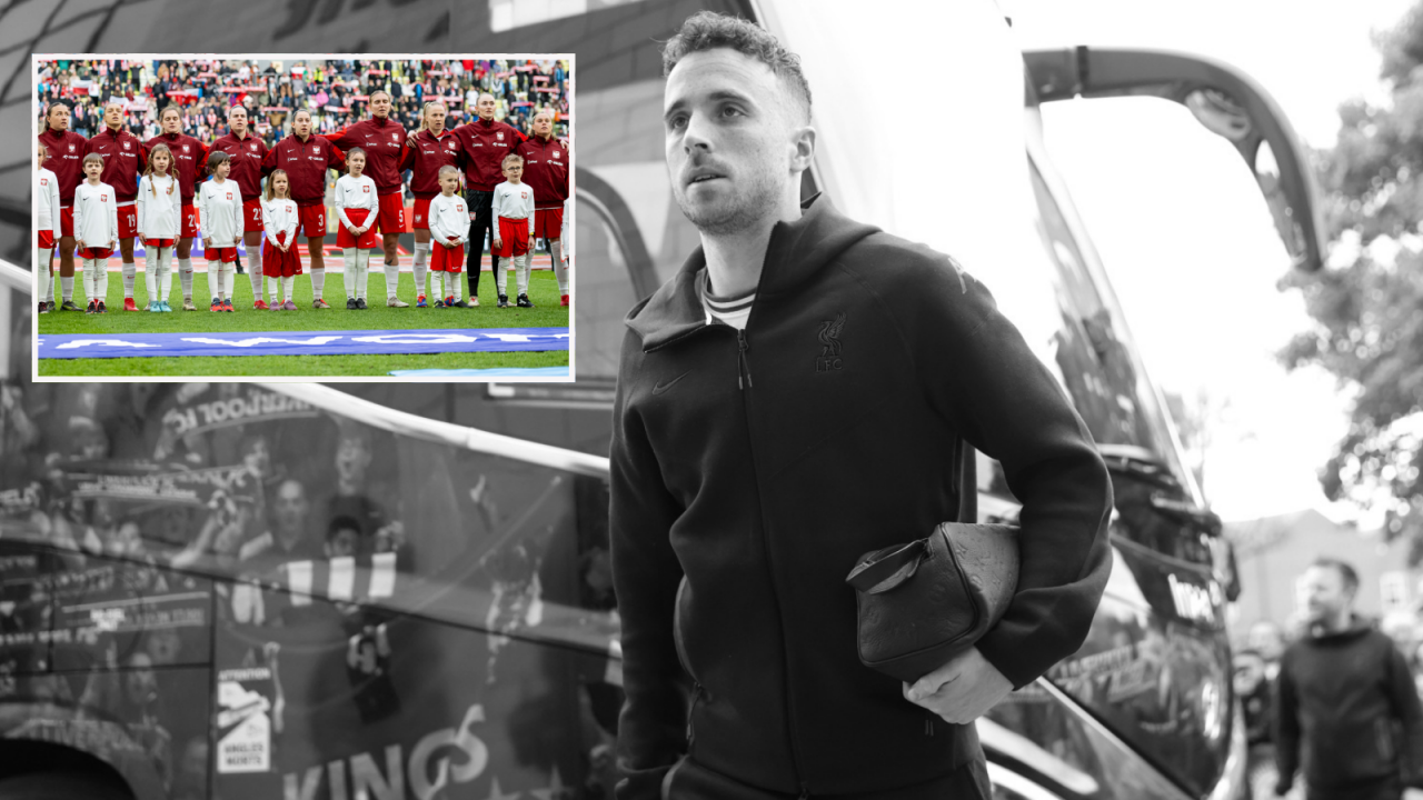 Diogo Jota i reprezentantki Polski (fot. Getty Images)