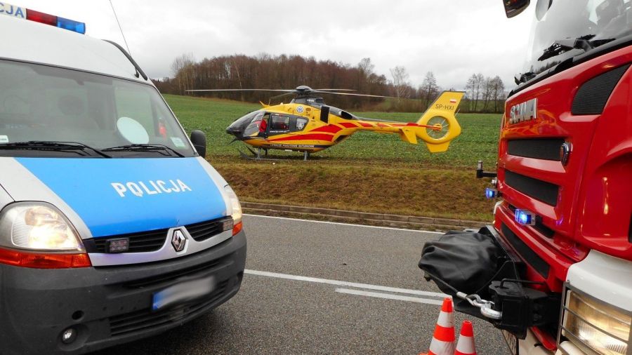 W wyniku obrażeń kierowca zmarł