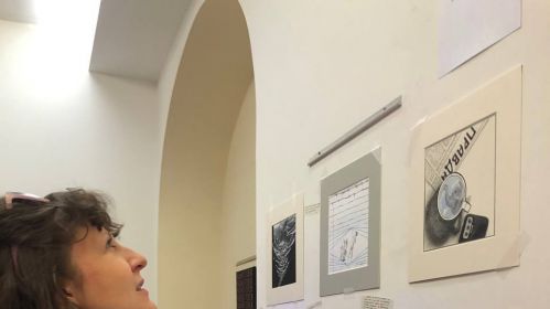Выстава беларускіх мастакоў у «Доме Творцаў». Варшава, Польшча, 24 траўня 2025 года. Фота: Белсат 