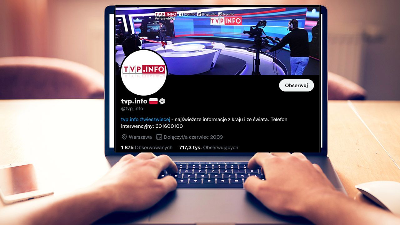 Dobre wyniki portalu tvp.info na Twitterze (fot. tt/@tvp_info, Shutterstock) Dobre wyniki portalu tvp.info na Twitterze (fot. tt/@tvp_info, Shutterstock)
