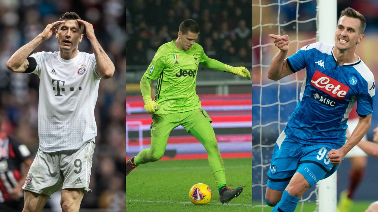 Robert Lewandowski, Wojciech Szczęsny i Arkadiusz Milik (fot. gettyimages)