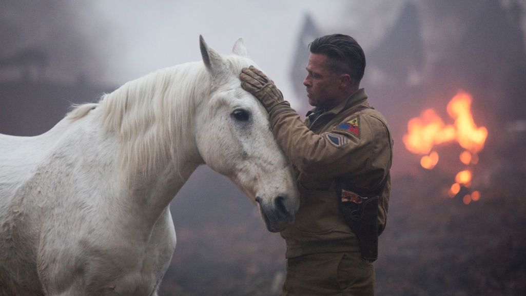 W filmie „Furia” Brad Pitt zagrał sierżanta Dona „Wardaddy” Colliera, dowódcę tytułowego czołgu. Fot. Materiały prasowe TVP