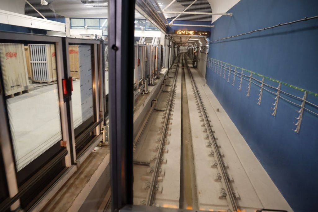 Выпрабаванні на зялёнай галінцы менскага метро. Фота: Минский метрополитен / Telegram