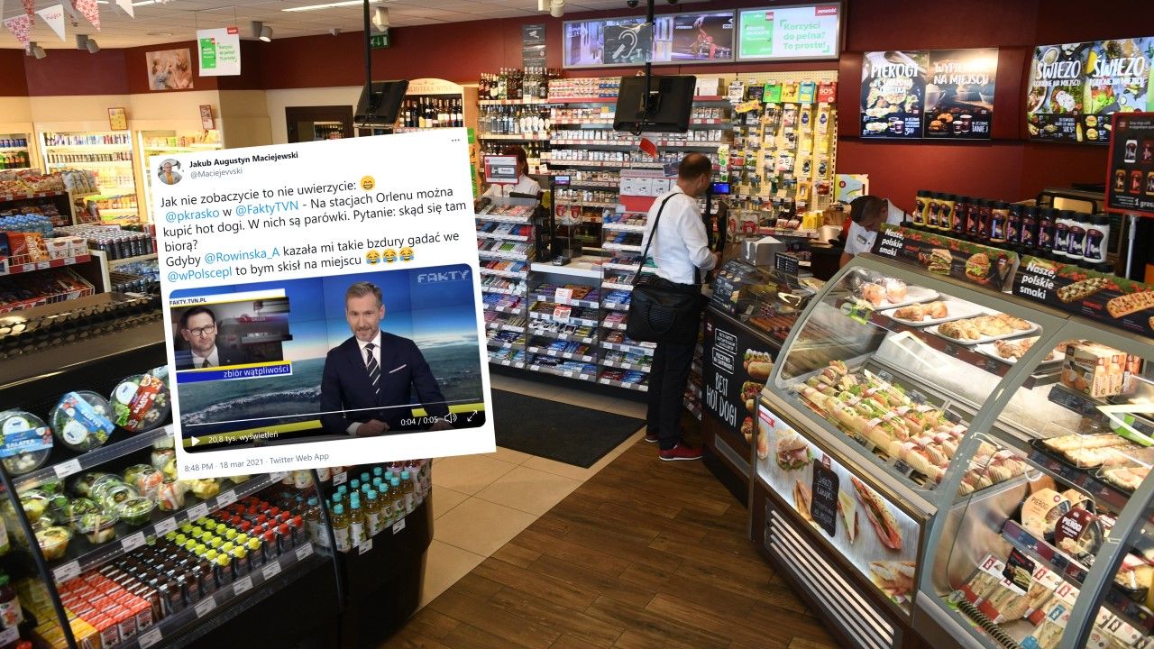 TVN wziął pod lupę parówki sprzedawane na stacjach PKN Orlen (fot. arch. PAP/Jacek Turczyk / Twitter/@Maciejevvski) TVN wziął pod lupę parówki sprzedawane na stacjach PKN Orlen (fot. arch. PAP/Jacek Turczyk / Twitter/@Maciejevvski)