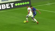 Kamil Wilczek, drugi gol dla Kopenhagi (fot. TVP)