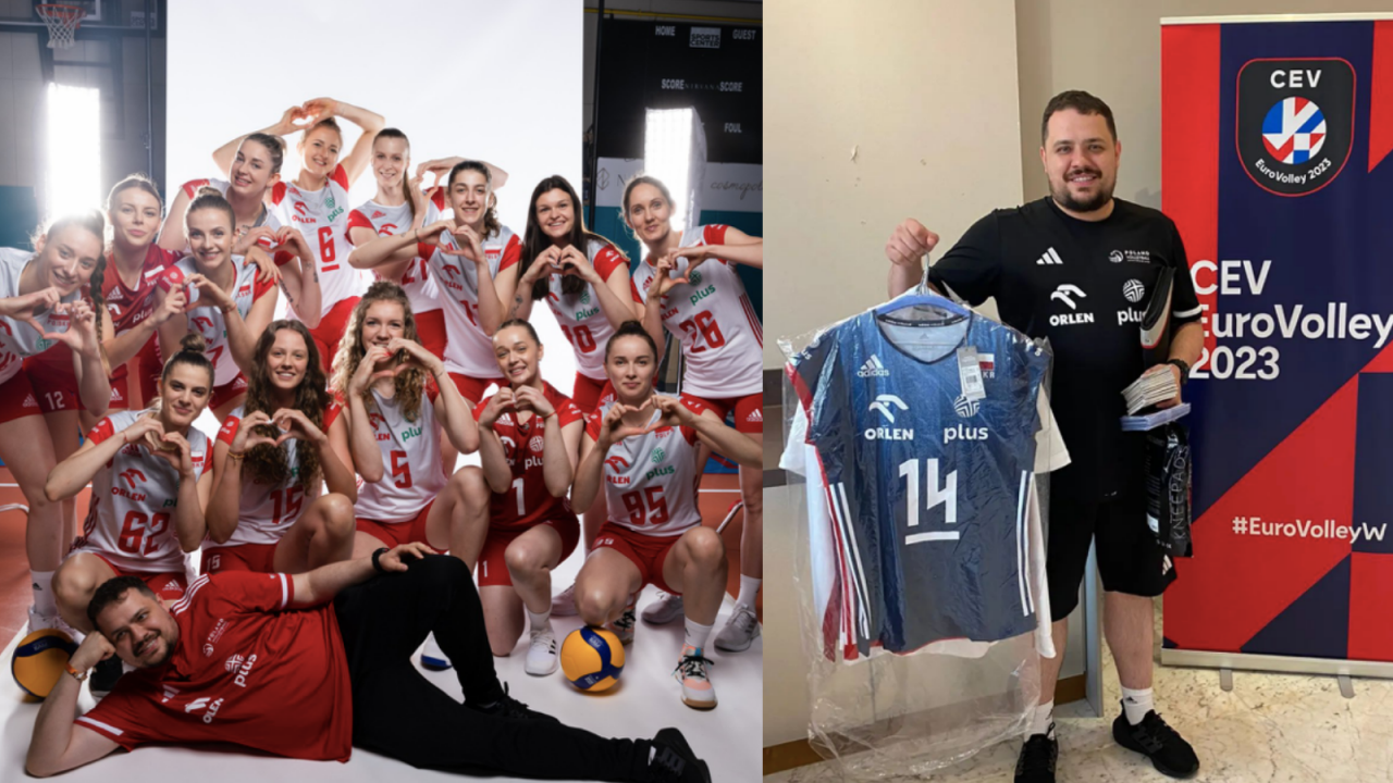 Szymon Szlendak gotował u Karola Okrasy, teraz kieruje reprezentacją Polski siatkarek. "W tej pracy nie można się nudzić" (fot. IG)