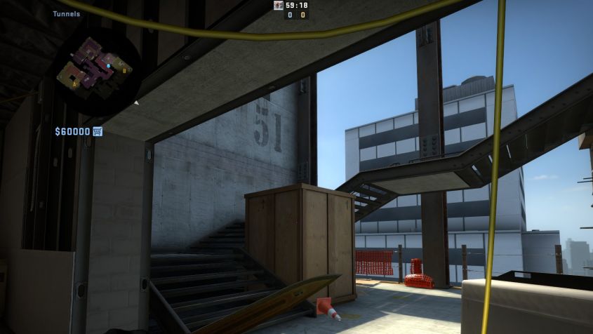 CS:GO - Vertigo - Bombsite B rampa 2. Źródło: Valve
