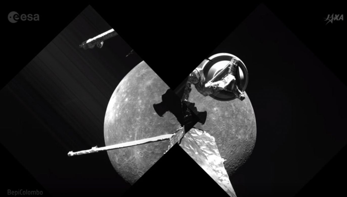 To drugi przelot sondy nad powierzchnią Merkurego (fot. esa.int)