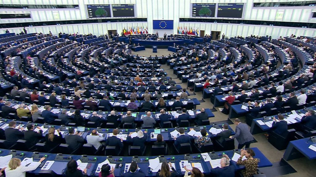Пасяджэнне Еўрапарламенту 23 лістапада 2022 года. Страсбург, Францыя. (Фота: кадр відэатрансляцыі / europarl.europa.eu)