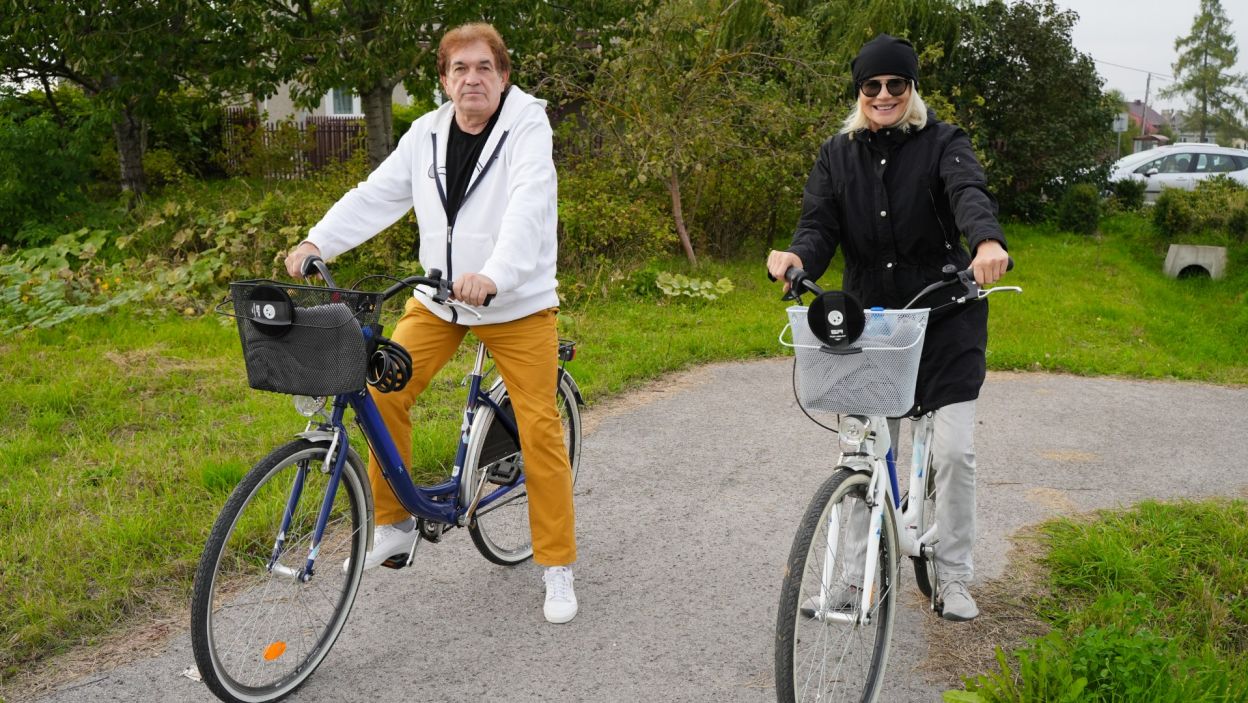 Asia i Krzysztof wspólny czas spędzili na rowerach (fot. TVP)