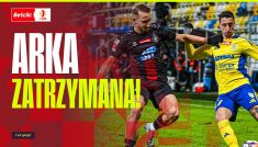 Arka Gdynia – Polonia Warszawa. Betclic 1 Liga, 20. kolejka (fot. TVP SPORT)