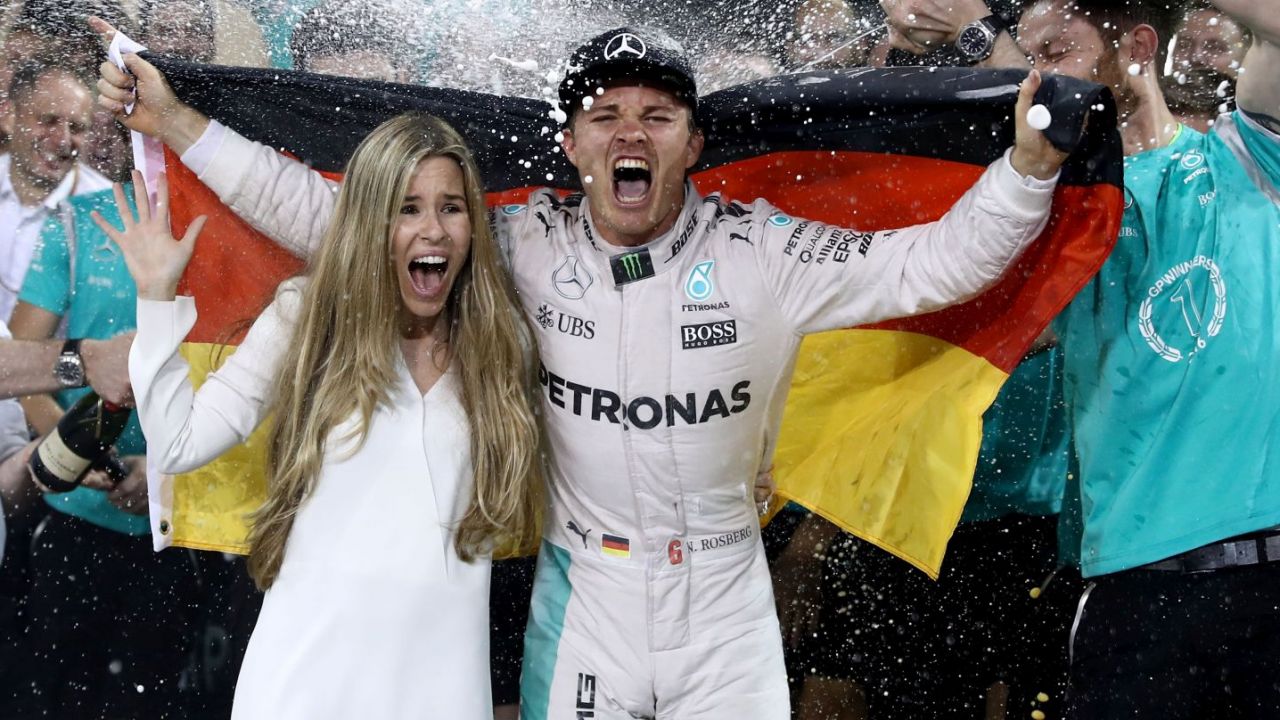 Nico Rosberg i jego żona Vivian Sibold (fot. Getty)