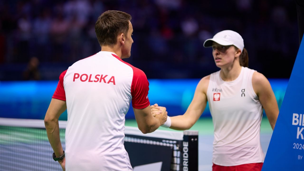 Dawid Cel i Iga Świątek (fot. Getty).