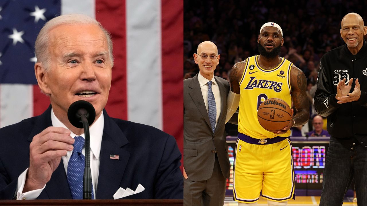 Joe Biden pogratulował LeBronowi Jamesowi (fot. Getty)