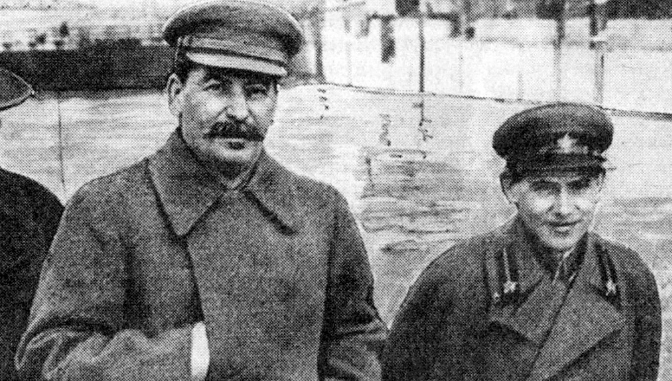 Józef Stalin i  Nikołaj Jeżow (fot.  Pictures From History/Universal Images Group via Getty)