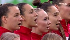 Holandia – Polska. Piłka nożna, mecz towarzyski kobiet (fot. TVP SPORT)