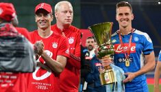 Mistrzostwo Niemiec dla Lewandowskiego, Milik z Pucharem Włoch (fot. Getty)