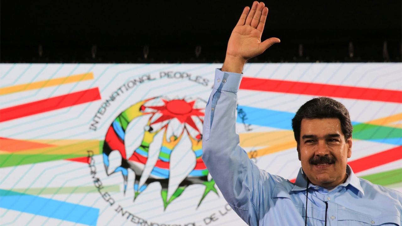 Prezydent Wenezueli Nicolas Maduro (fot. PAP/EPA/PRENSA MIRAFLORES / HANDOUT)