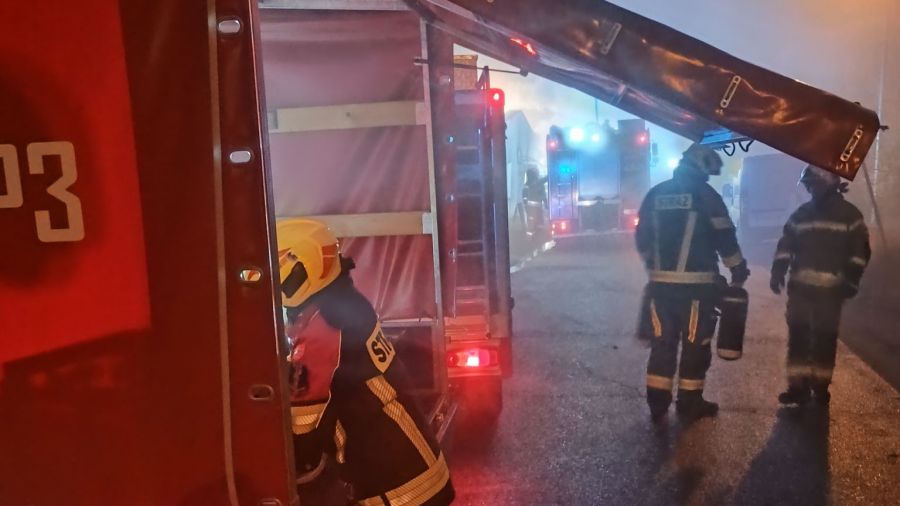 Kozłowo pożar domu - powiat gnieźnieński - gmina Trzemeszno - ranni (fot. OSP Strzyżewo Smykowe)