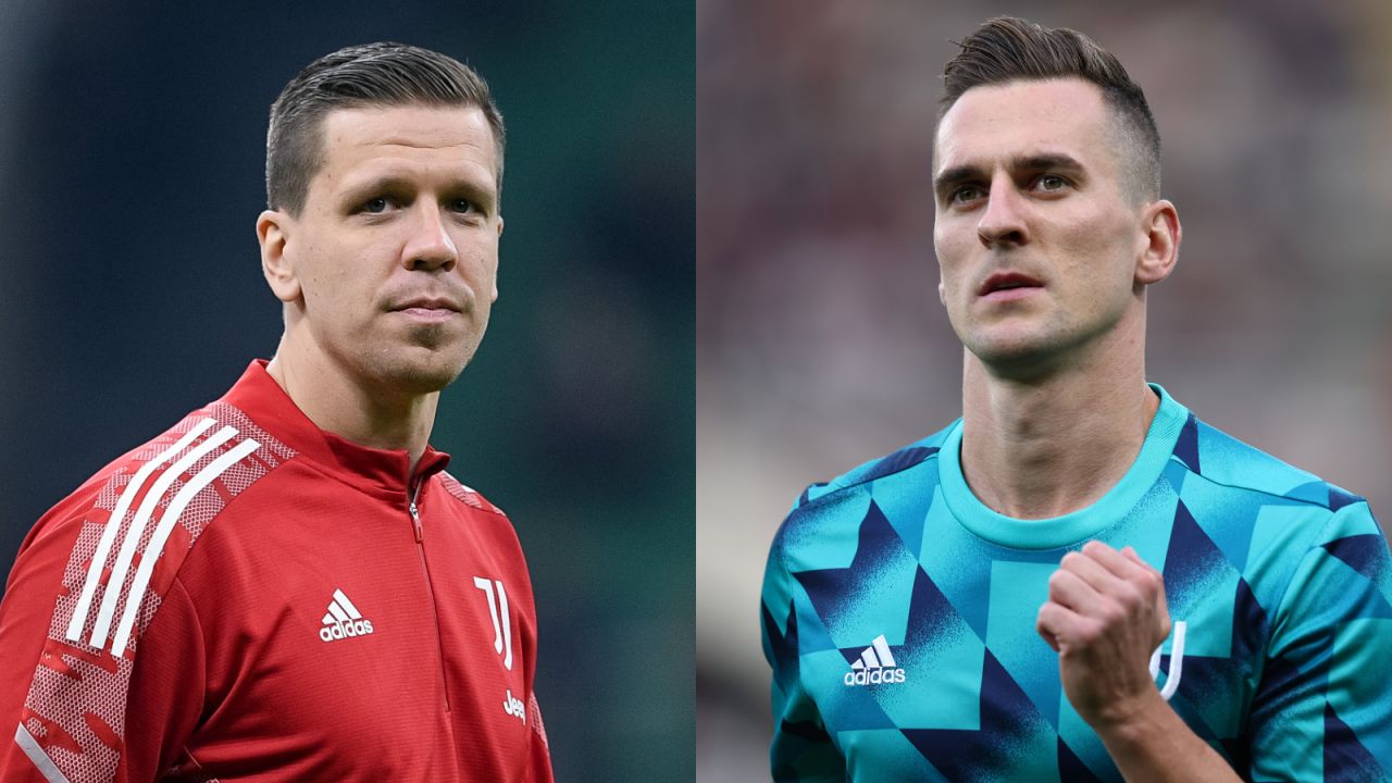 Wojciech Szczęsny i Arkadiusz Milik w barwach Juventusu (fot. Getty)