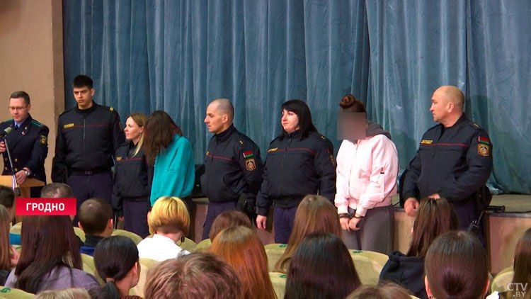 Паказальнае затрыманне (Скрыншот: Ctv.by)