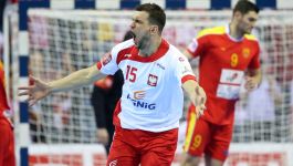 Michał Jurecki podczas meczu reprezentacji Polski (fot. Getty)