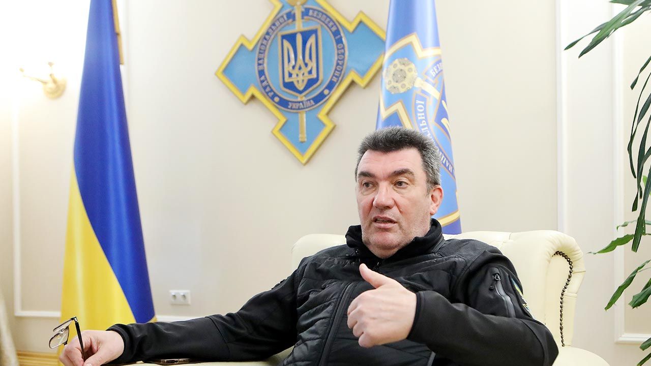 Sekretarz ukraińskiej Rady Bezpieczeństwa Narodowego i Obrony Ołeksij Daniłow (fot.  Volodymyr Tarasov/ Ukrinform/Future Publishing via Getty Images)