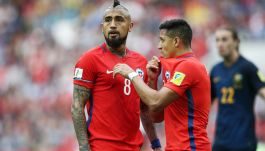 Arturo Vidal i Alexis Sanchez (fot. Getty Images)