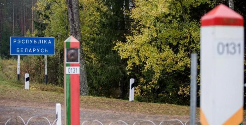 Беларуска-літоўская мяжа. (Фота: Delfi.lt)