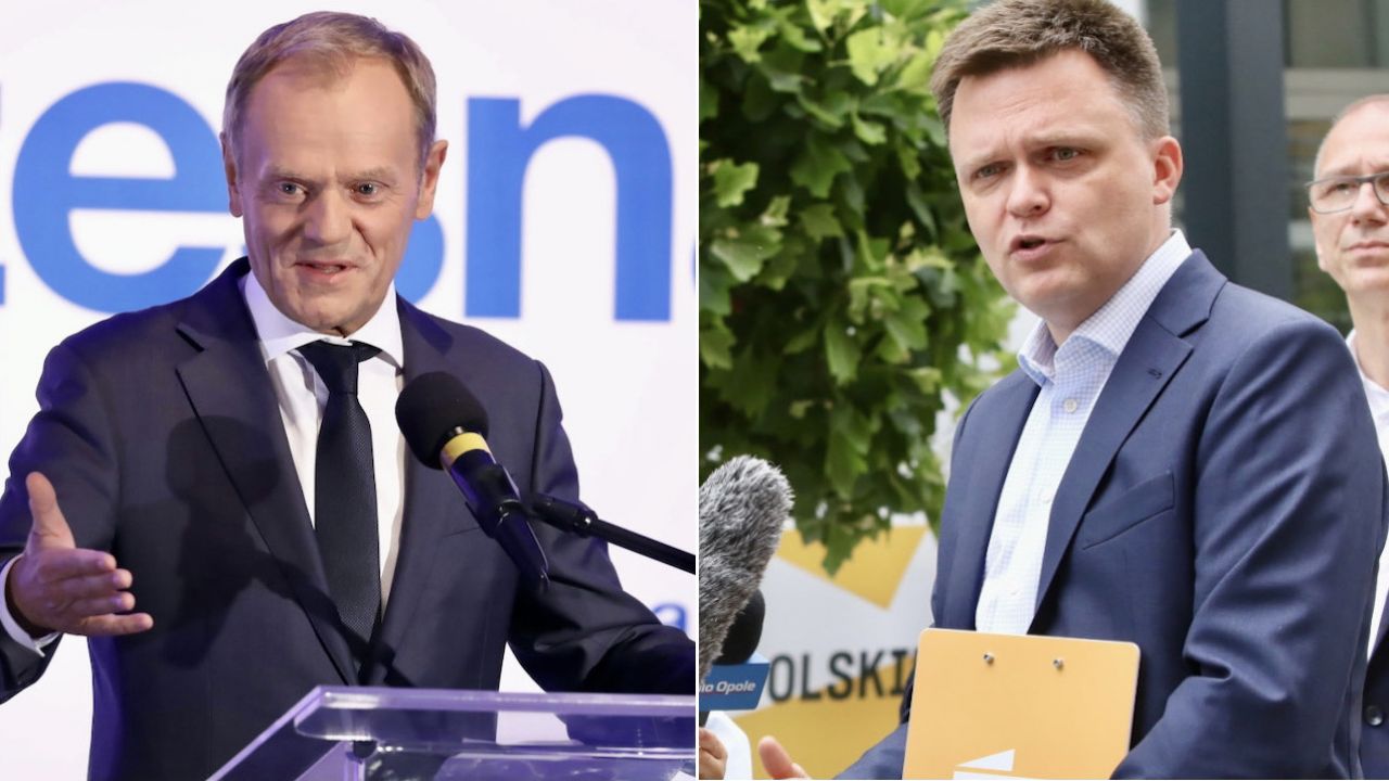 Donald Tusk i Szymon Hołownia (fot. PAP/Tomasz Gzell, PAP/Krzysztof Świderski) Donald Tusk i Szymon Hołownia (fot. PAP/Tomasz Gzell, PAP/Krzysztof Świderski)