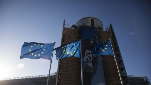 EU flags. Photo: Alisa Gonchar/Belsat