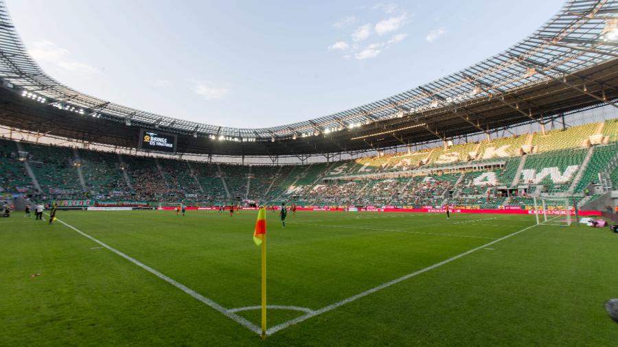 Finał Ligi Konferencji Europy odbędzie się 28 maja na Stadionie Miejskim we Wrocławiu (Fot.: Maciej Kulczyński/PAP).