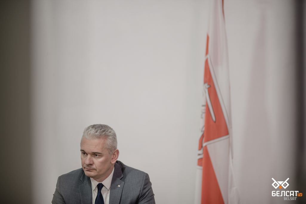 Прадстаўнік у міжнародных справах Абʼяднанага пераходнага кабінету Валер Кавалеўскі. Варшава, Польшча. 12 снежня 2022. (Фота: Карына Пашко / Белсат)