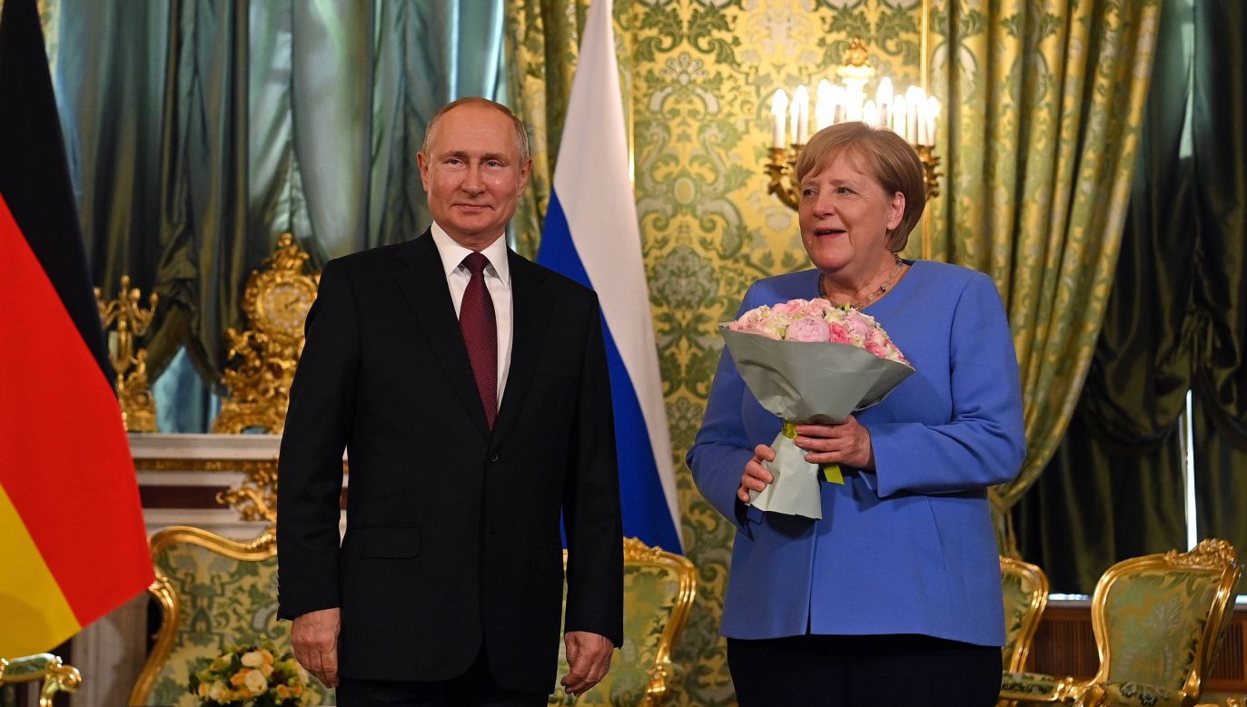 Władimir Putin i Angela Merkel (fot. EPA/SPUTNIK / KREMLIN: PAP/EPA)